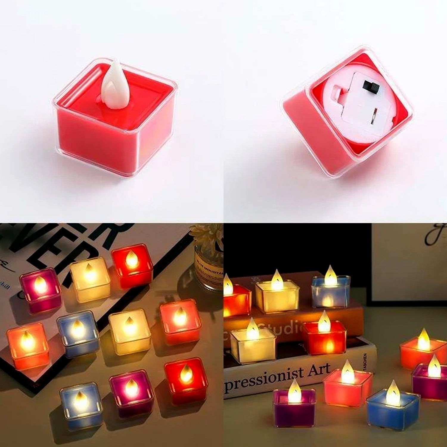 Set of 24 Multi-Color LED Tealight Candles Set of 24 Multi-Color LED Tealight Candles
